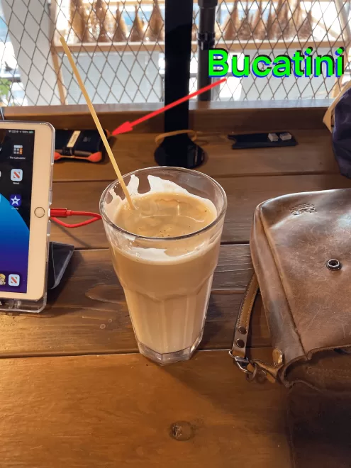 Using Bucatini as a straw